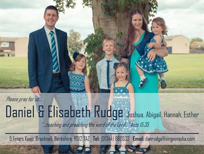 Church Support, Worldwide - Daniel & Elisabeth Rudge